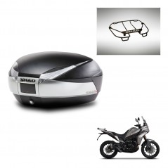 SHAD Baul SH48 + soporte montaje parrilla superior TITANIUM PREMIUM KIT-445332