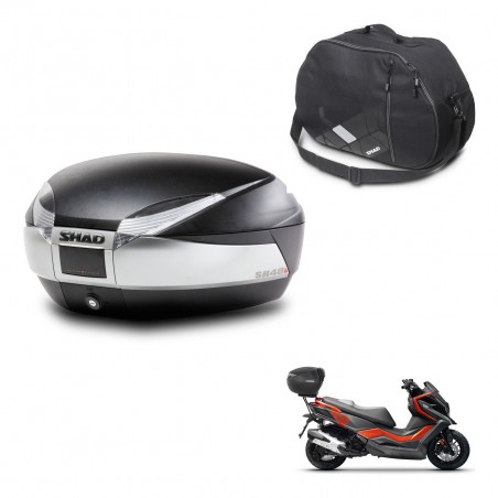 SHAD Baul SH48 + soporte montaje bolsa interna TITANIUM PREMIUM KIT-445346