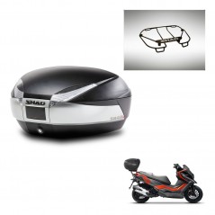 SHAD SH48 trunk + mounting bracket upper grill TITANIUM PREMIUM KIT-445348