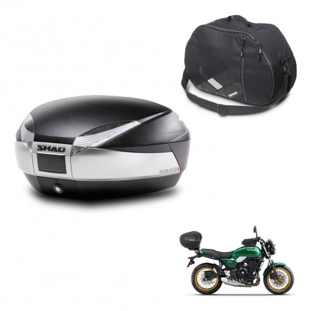 SHAD Baul SH48 + soporte montaje bolsa interna TITANIUM PREMIUM KIT-445354