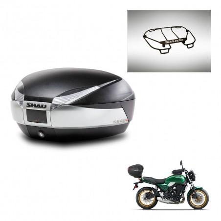 SHAD Baul SH48 + soporte montaje parrilla superior TITANIUM PREMIUM KIT-445356