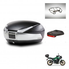 SHAD SH48 trunk + mounting bracket accessories TITANIUM PREMIUM KIT-445357