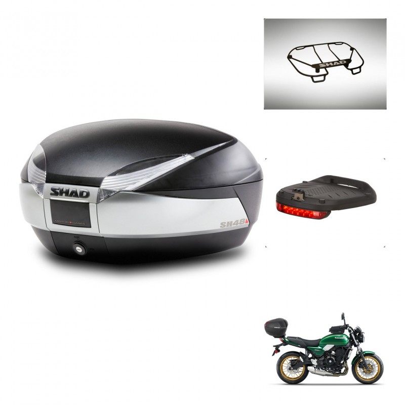 SHAD SH48 trunk + mounting bracket accessories TITANIUM PREMIUM KIT-445357