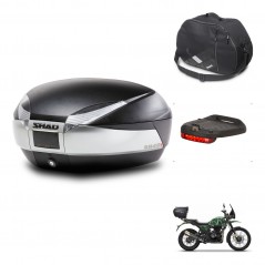 SHAD SH48 trunk + mounting bracket accessories TITANIUM PREMIUM KIT-445363