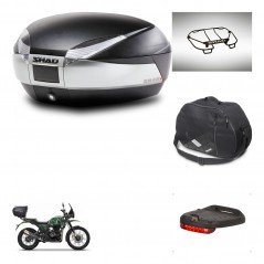 SHAD Baul SH48 + soporte montaje accesorios TITANIUM PREMIUM KIT-445367