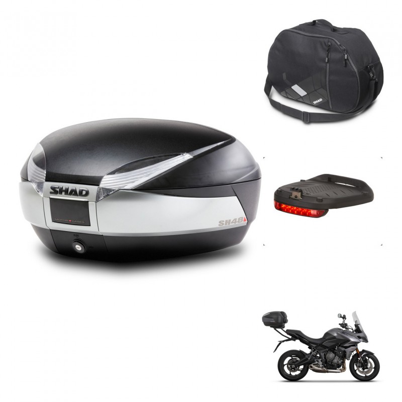 SHAD Baul SH48 + soporte montaje accesorios TITANIUM PREMIUM KIT-445379