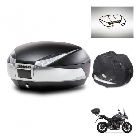 SHAD Baul SH48 + soporte montaje accesorios TITANIUM PREMIUM KIT-445382