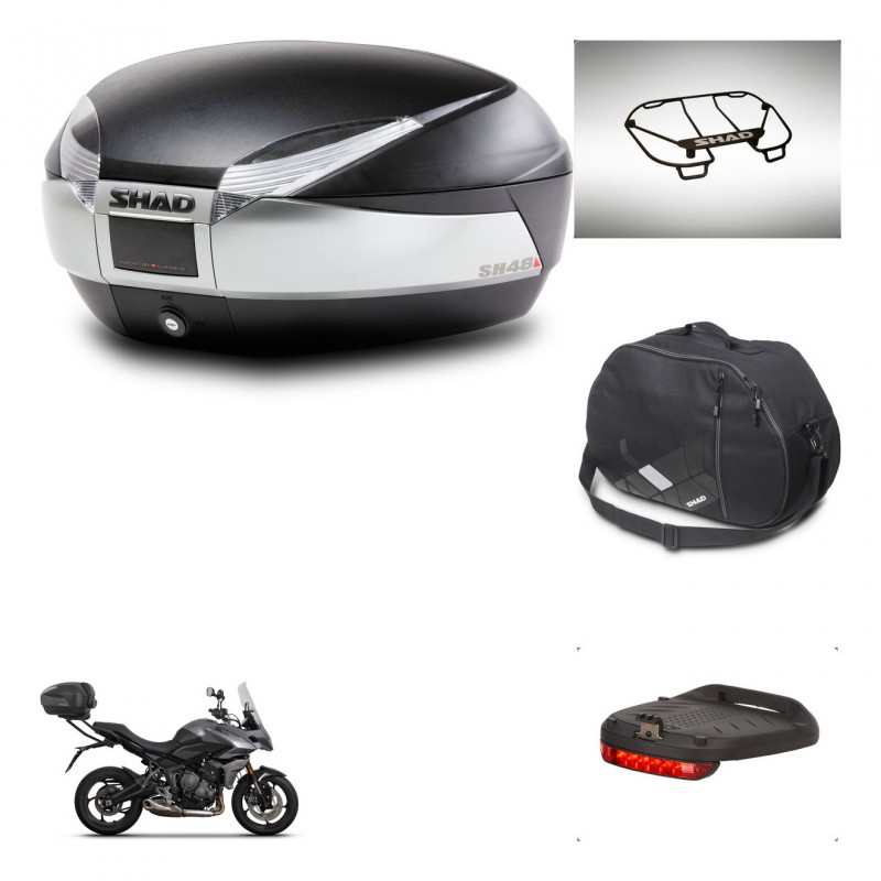 SHAD Baul SH48 + soporte montaje accesorios TITANIUM PREMIUM KIT-445383
