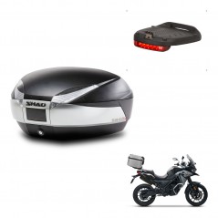 SHAD Baul SH48 + soporte montaje luz de freno TITANIUM PREMIUM KIT-445385