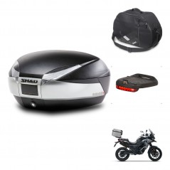 SHAD Baul SH48 + soporte montaje accesorios TITANIUM PREMIUM KIT-445387