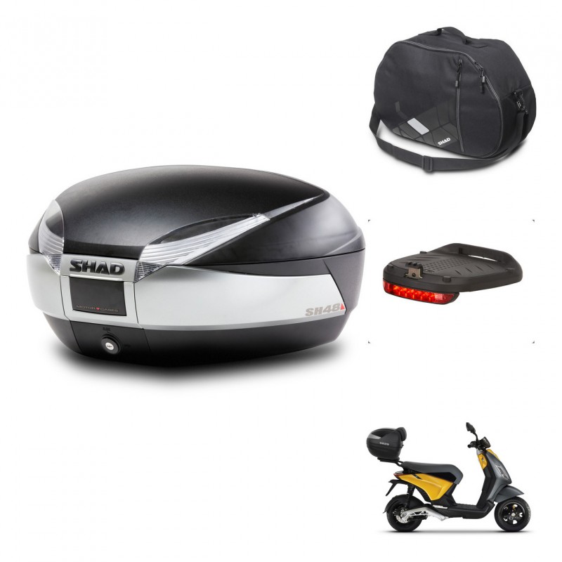 SHAD Baul SH48 + soporte montaje accesorios TITANIUM PREMIUM KIT-445395