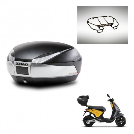 SHAD SH48 trunk + mounting bracket upper grill TITANIUM PREMIUM KIT-445396