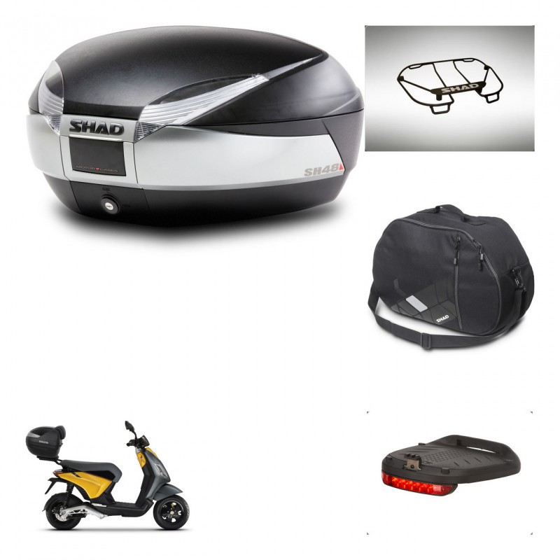 SHAD Baul SH48 + soporte montaje accesorios TITANIUM PREMIUM KIT-445399