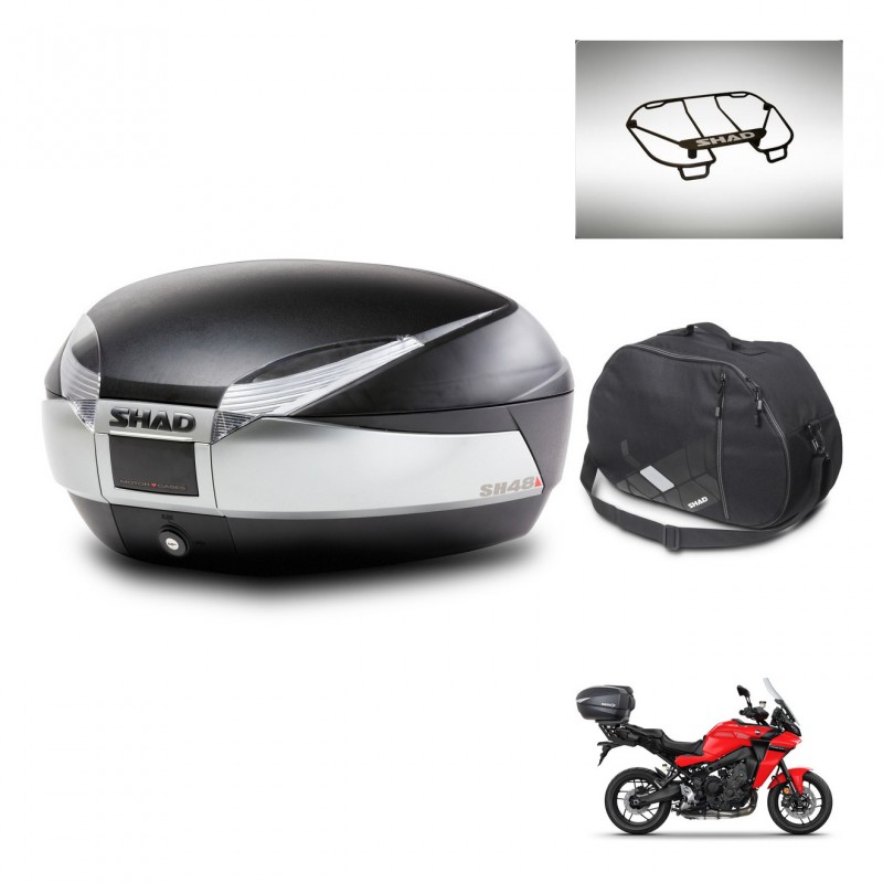 SHAD Baul SH48 + soporte montaje accesorios TITANIUM PREMIUM KIT-445414