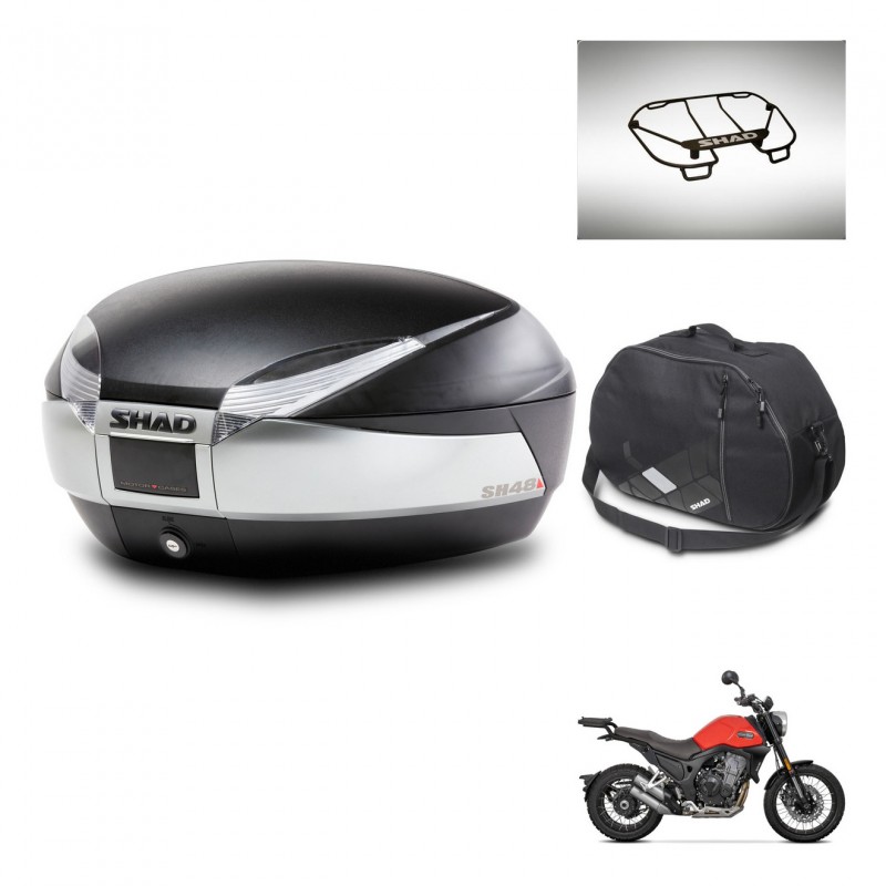 SHAD Baul SH48 + soporte montaje accesorios TITANIUM PREMIUM KIT-445422