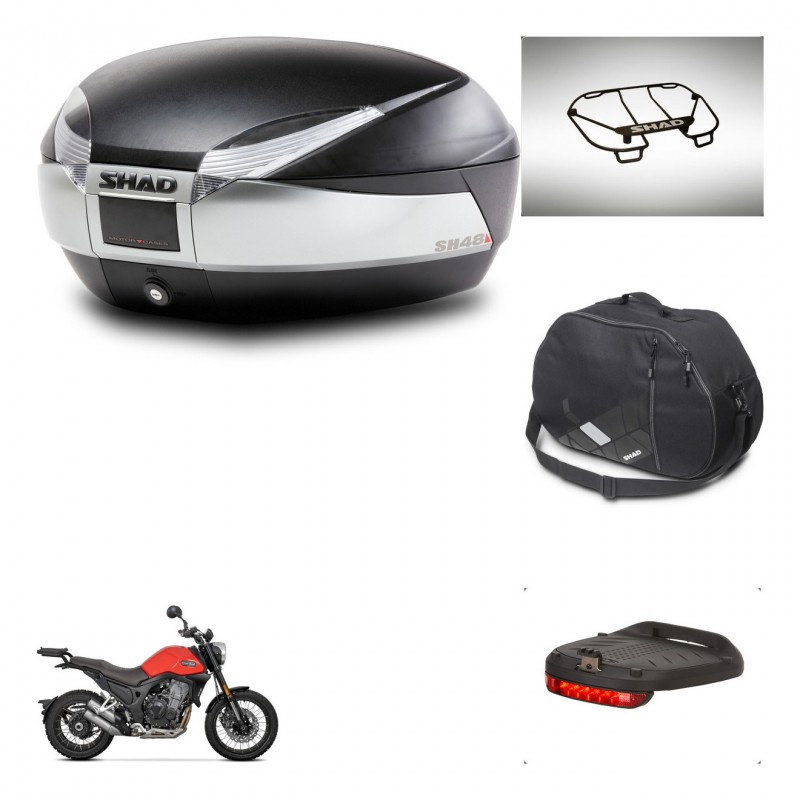 SHAD Baul SH48 + soporte montaje accesorios TITANIUM PREMIUM KIT-445423