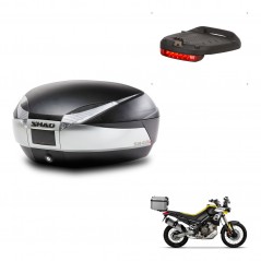 SHAD Trunk SH48 + mounting bracket brake light TITANIUM PREMIUM KIT-445425