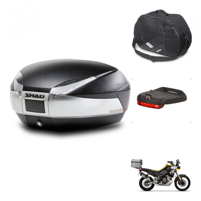 SHAD Baul SH48 + soporte montaje accesorios TITANIUM PREMIUM KIT-445427