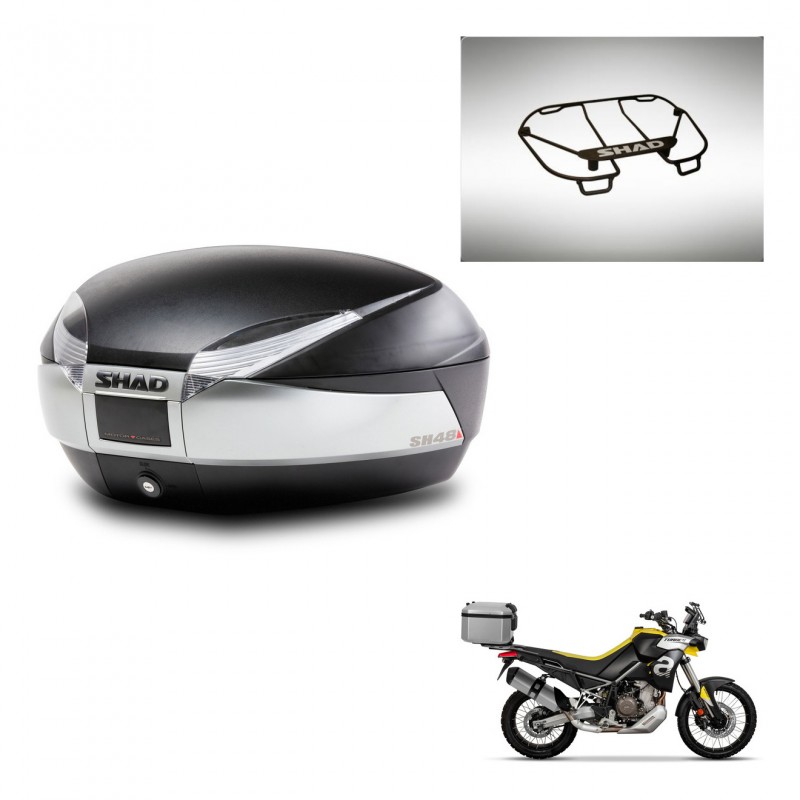 SHAD SH48 trunk + mounting bracket upper grill TITANIUM PREMIUM KIT-445428
