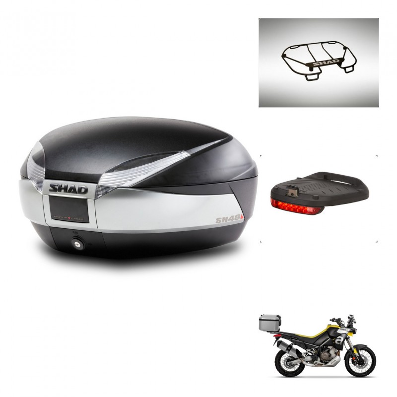 SHAD SH48 trunk + mounting bracket accessories TITANIUM PREMIUM KIT-445429