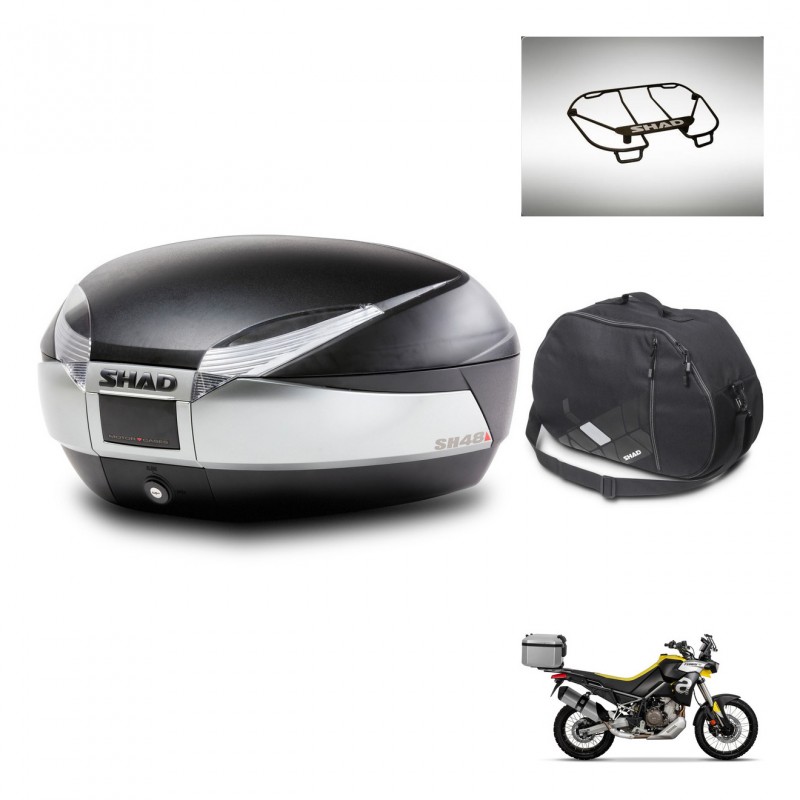 SHAD SH48 trunk + mounting bracket accessories TITANIUM PREMIUM KIT-445430