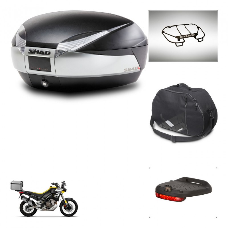 SHAD Baul SH48 + soporte montaje accesorios TITANIUM PREMIUM KIT-445431