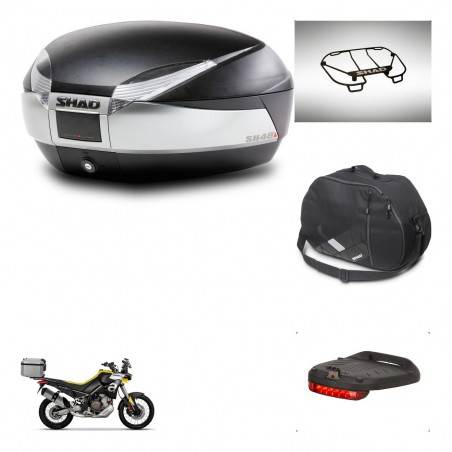 SHAD SH48 trunk + mounting bracket accessories TITANIUM PREMIUM KIT-445431