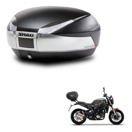 SHAD SH48 trunk + mounting bracket TITANIUM PREMIUM KIT-445432