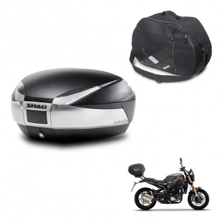 SHAD Baul SH48 + soporte montaje bolsa interna TITANIUM PREMIUM KIT-445434