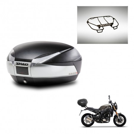 SHAD SH48 trunk + mounting bracket upper grill TITANIUM PREMIUM KIT-445436