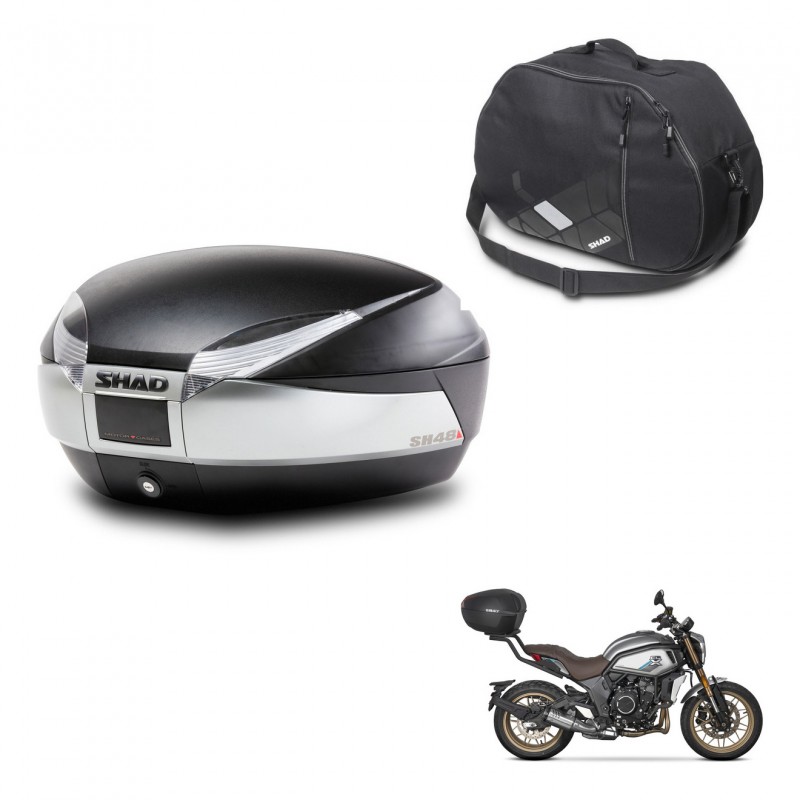 SHAD SH48 trunk + mounting bracket internal bag TITANIUM PREMIUM KIT-445442