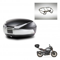 SHAD SH48 trunk + mounting bracket upper grill TITANIUM PREMIUM KIT-445444