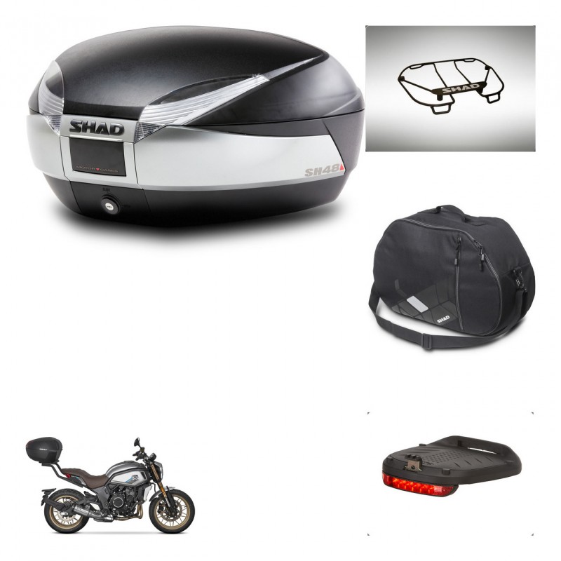 SHAD Baul SH48 + soporte montaje accesorios TITANIUM PREMIUM KIT-445447