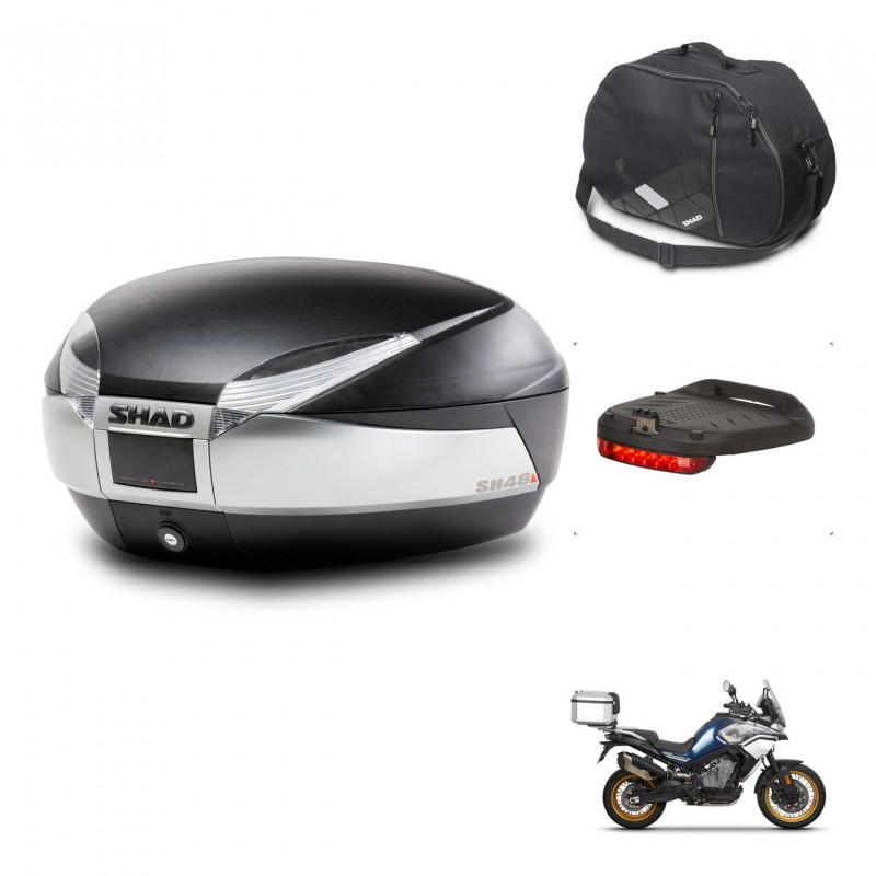 SHAD Baul SH48 + soporte montaje accesorios TITANIUM PREMIUM KIT-445451