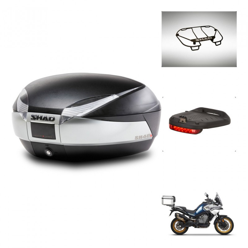 SHAD Baul SH48 + soporte montaje accesorios TITANIUM PREMIUM KIT-445453