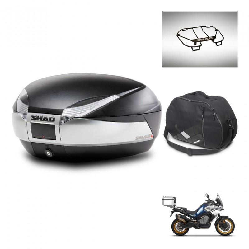 SHAD SH48 trunk + mounting bracket accessories TITANIUM PREMIUM KIT-445454