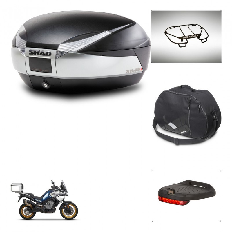SHAD Baul SH48 + soporte montaje accesorios TITANIUM PREMIUM KIT-445455