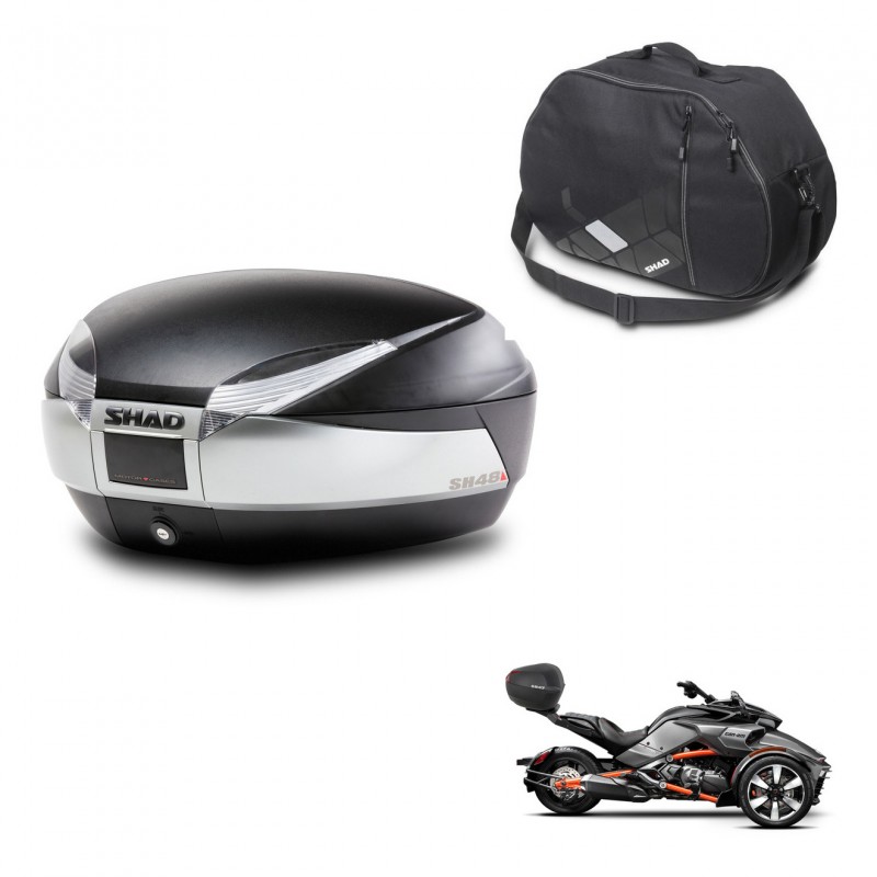 SHAD SH48 trunk + mounting bracket internal bag TITANIUM PREMIUM KIT-445458