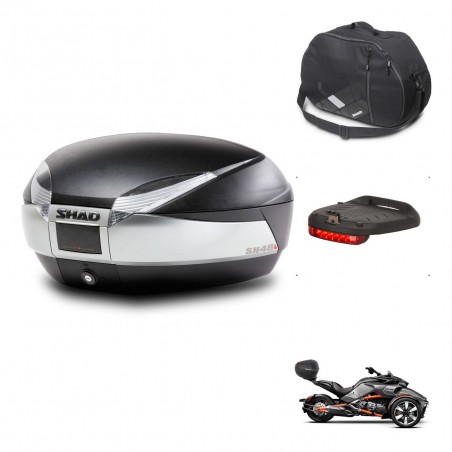 SHAD Baul SH48 + soporte montaje accesorios TITANIUM PREMIUM KIT-445459