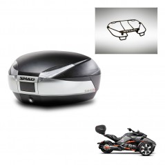 SHAD SH48 trunk + mounting bracket upper grill TITANIUM PREMIUM KIT-445460