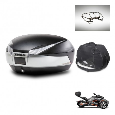 SHAD Baul SH48 + soporte montaje accesorios TITANIUM PREMIUM KIT-445462