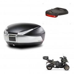 SHAD Baul SH48 + soporte montaje luz de freno TITANIUM PREMIUM KIT-445465