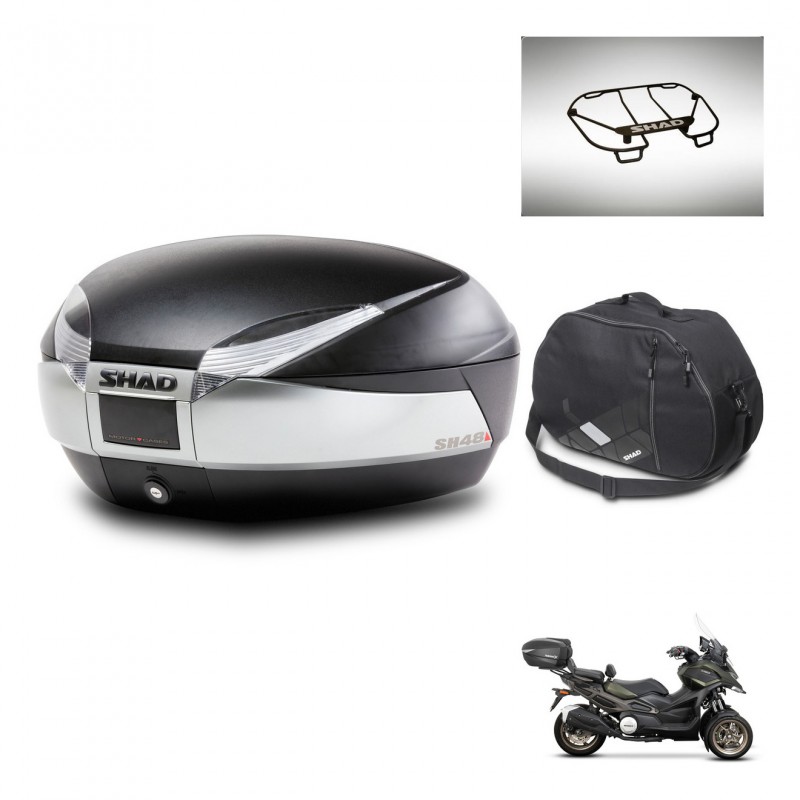 SHAD SH48 trunk + mounting bracket accessories TITANIUM PREMIUM KIT-445470