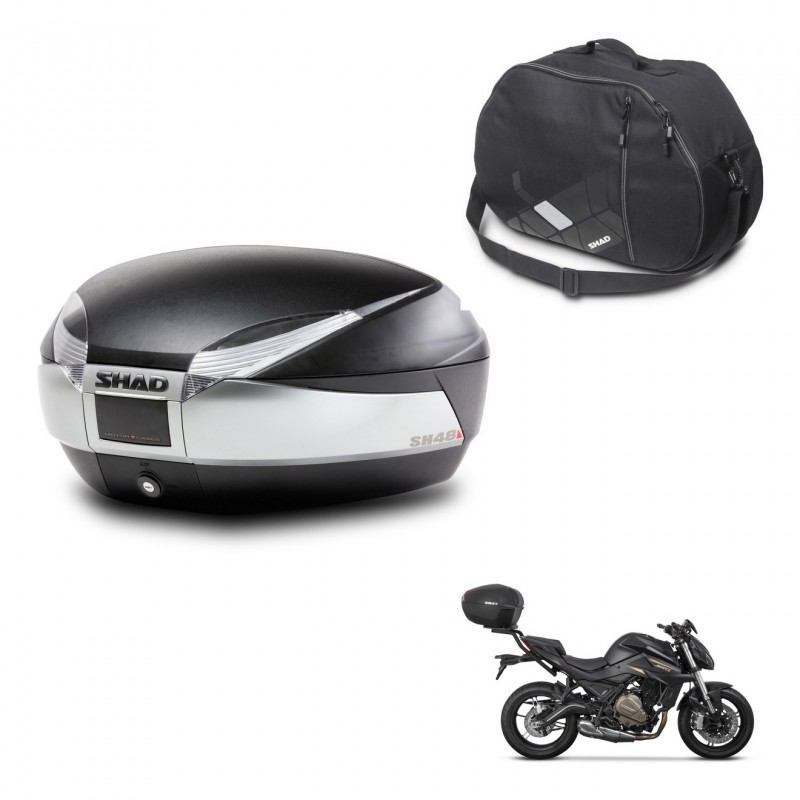 SHAD SH48 trunk + mounting bracket internal bag TITANIUM PREMIUM KIT-445474