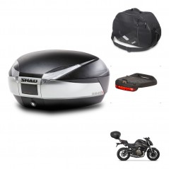SHAD Baul SH48 + soporte montaje accesorios TITANIUM PREMIUM KIT-445475