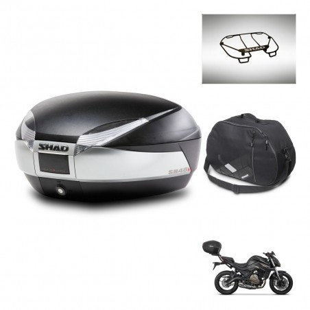 SHAD Baul SH48 + soporte montaje accesorios TITANIUM PREMIUM KIT-445478