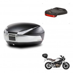 SHAD Baul SH48 + soporte montaje luz de freno TITANIUM PREMIUM KIT-445481