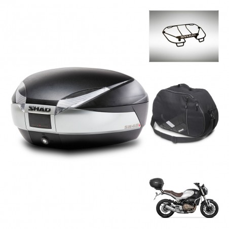 SHAD Baul SH48 + soporte montaje accesorios TITANIUM PREMIUM KIT-445486