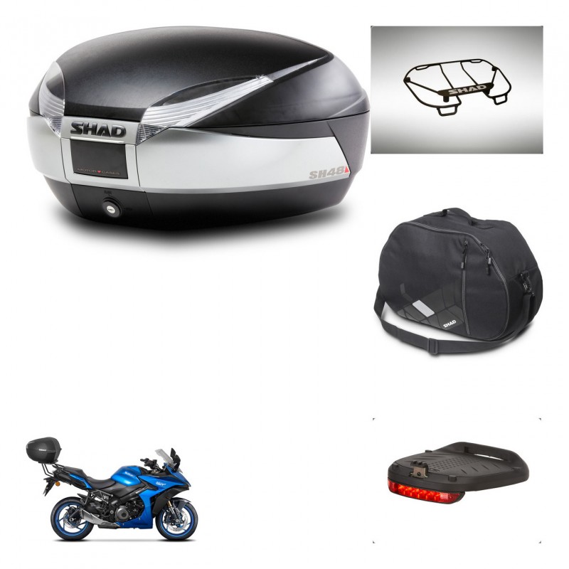 SHAD Baul SH48 + soporte montaje accesorios TITANIUM PREMIUM KIT-445495