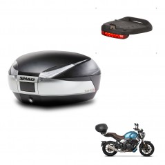 SHAD Baul SH48 + soporte montaje luz de freno TITANIUM PREMIUM KIT-445497